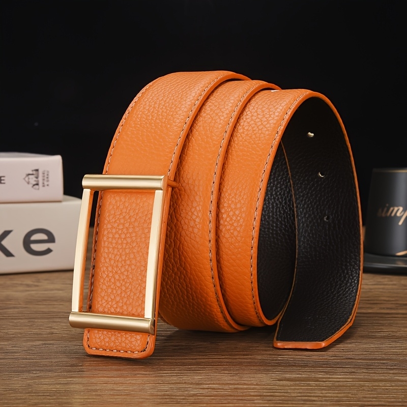 Men'S Formal Wear Belt - Unique Square Buckle Unisex Belt |