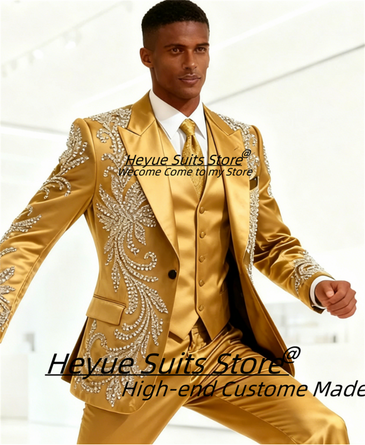 Men Formal Wear Coat - High End Customized Men Suit Luxurious