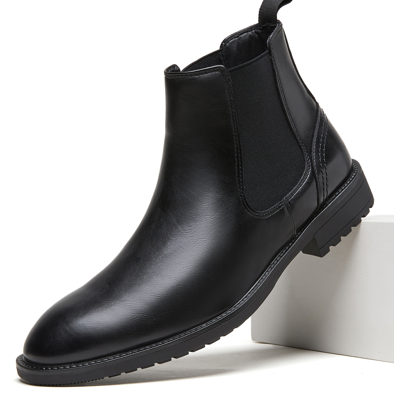 Men Leather Chelsea Boots Slip – обзор и цена Men'S Style Formal Wear
