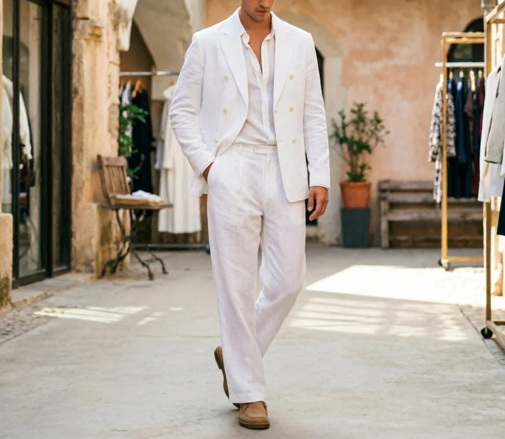 Sage Green Linen Men Suits Rel – обзор и цена Men Formal Wear Wedding Guest