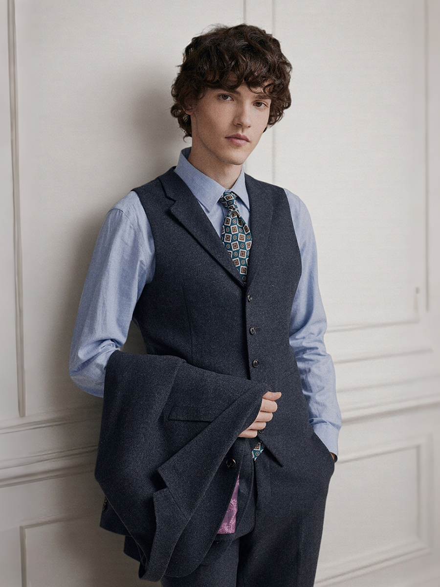Premium Grey 55% Wool Men's Su – обзор и цена Men'S Formal Wear In Winter