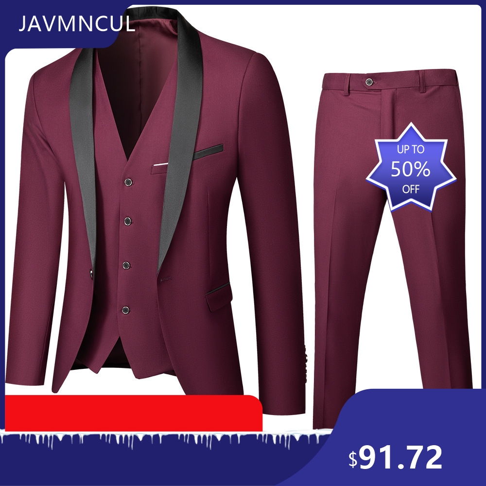 Men's Wedding 3 Piece Suit Set – обзор и цена Men'S Formal Wear For Graduation