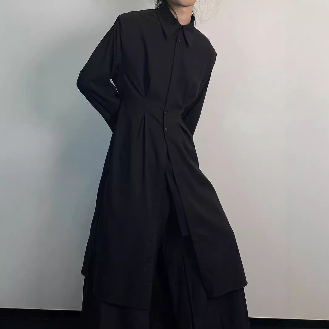Y2K Gothic Trench Coat Men Dar – обзор и цена Men'S Formal Wear Belt