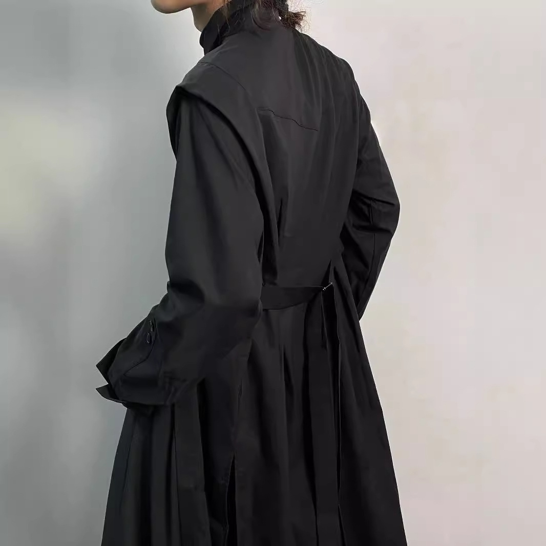Y2K Gothic Trench Coat Men Dar – обзор и цена Men'S Formal Wear Belt