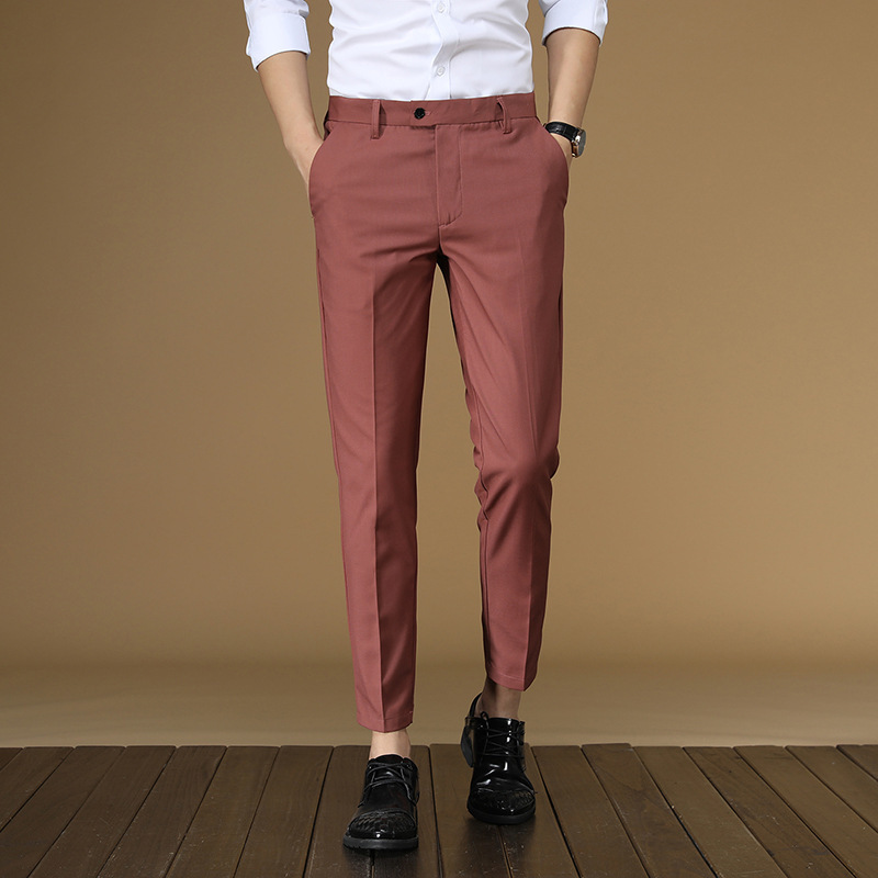 Summer Suit Pants Men Red Blac – обзор и цена Men Formal Wear Red