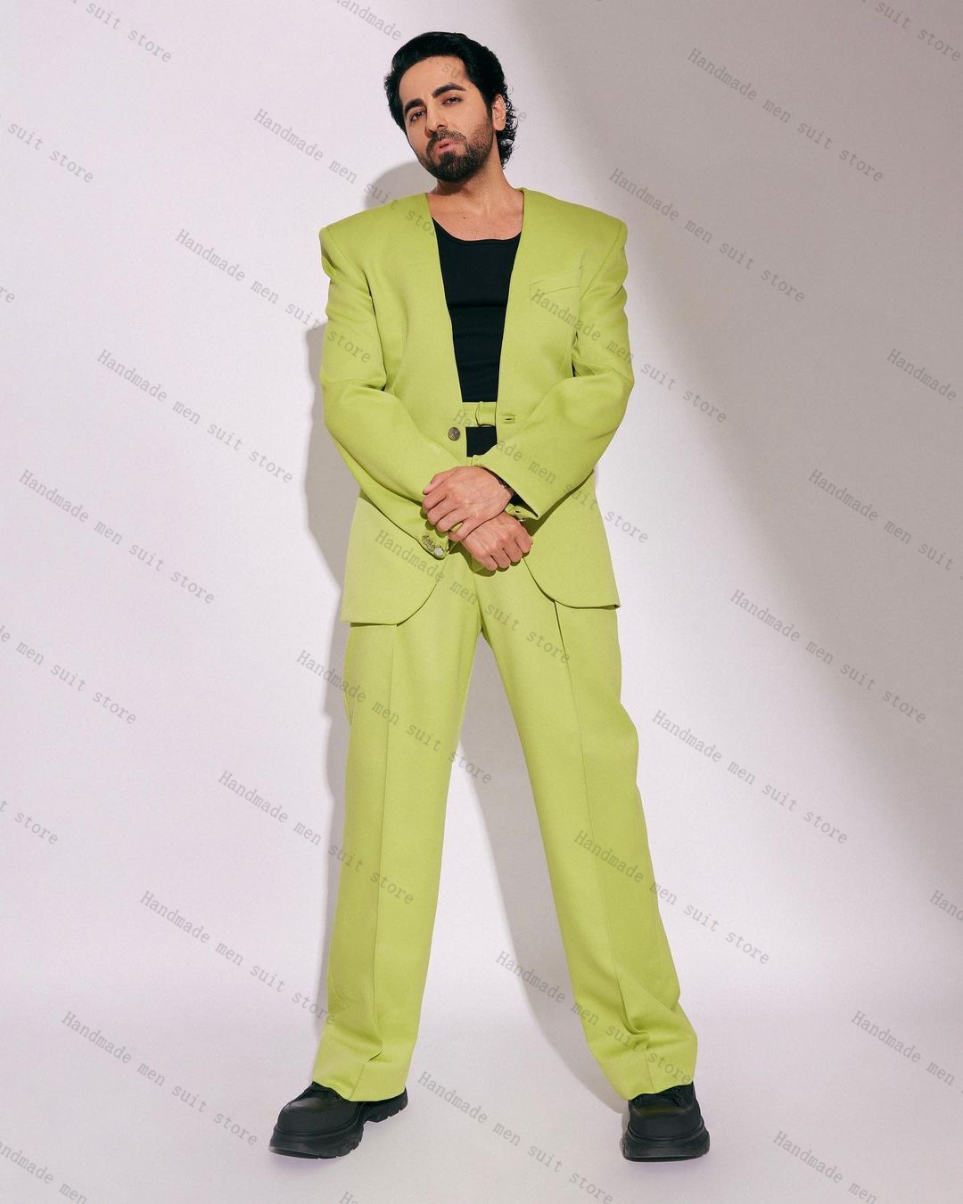 Fashion Green Men Suit Set 2 P – обзор и цена Men'S Formal Wear Belt