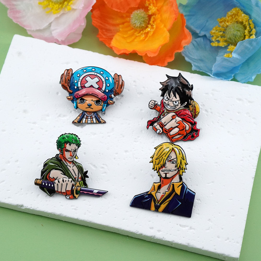 4Pcs Cartoon ONE PIECE Luffy B – обзор и цена Tuxedo Lapel Pin