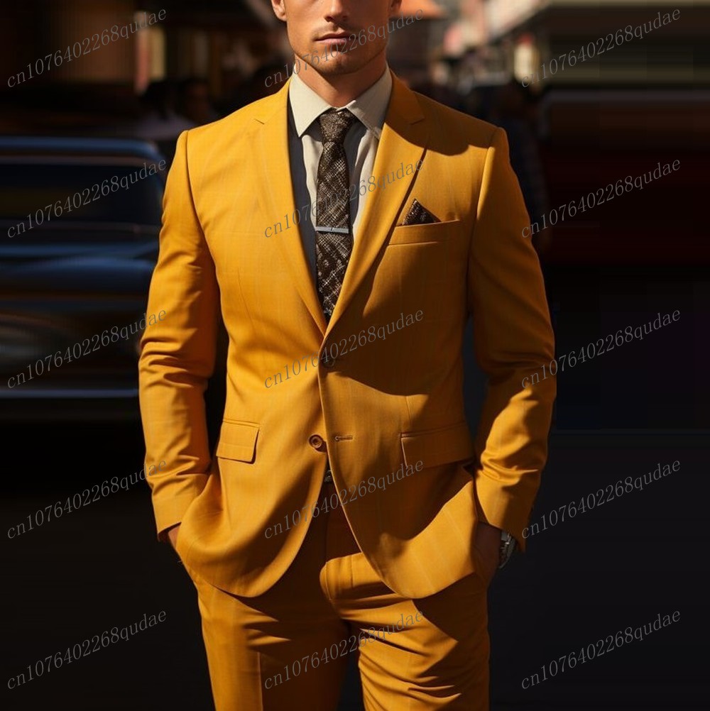 New Orange Men Suit Formal Occ – обзор и цена Formal Wear Jersey For Men