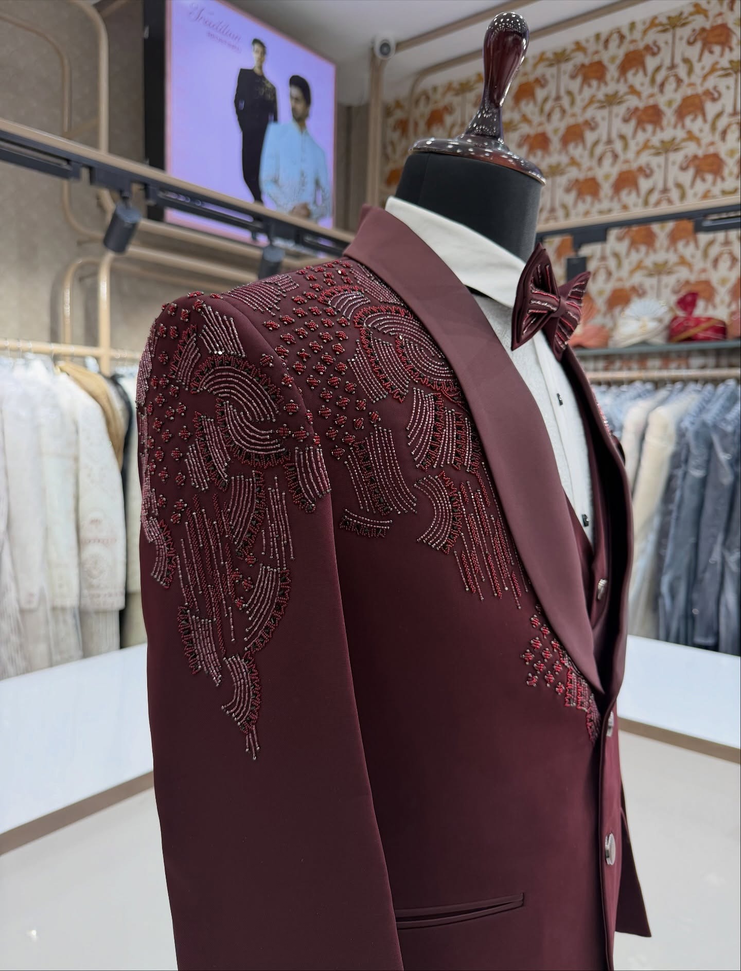 3 Pieces Groom Wedding Tuxedos – обзор и цена Men Formal Wear Red