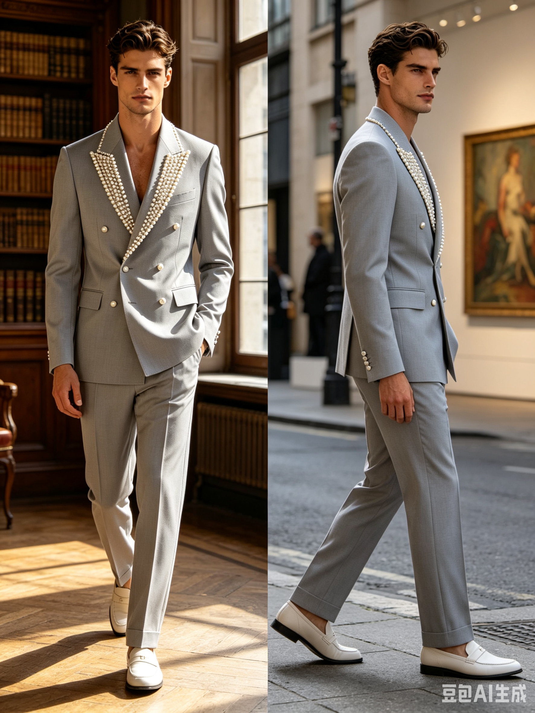 Pearls Men Suit Set 2 Pcs Blaz – обзор и цена Formal Wear Jersey For Men
