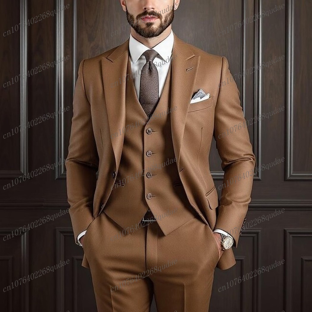 Brown Formal Occasion Men Suit – обзор и цена Formal Wear Jersey For Men