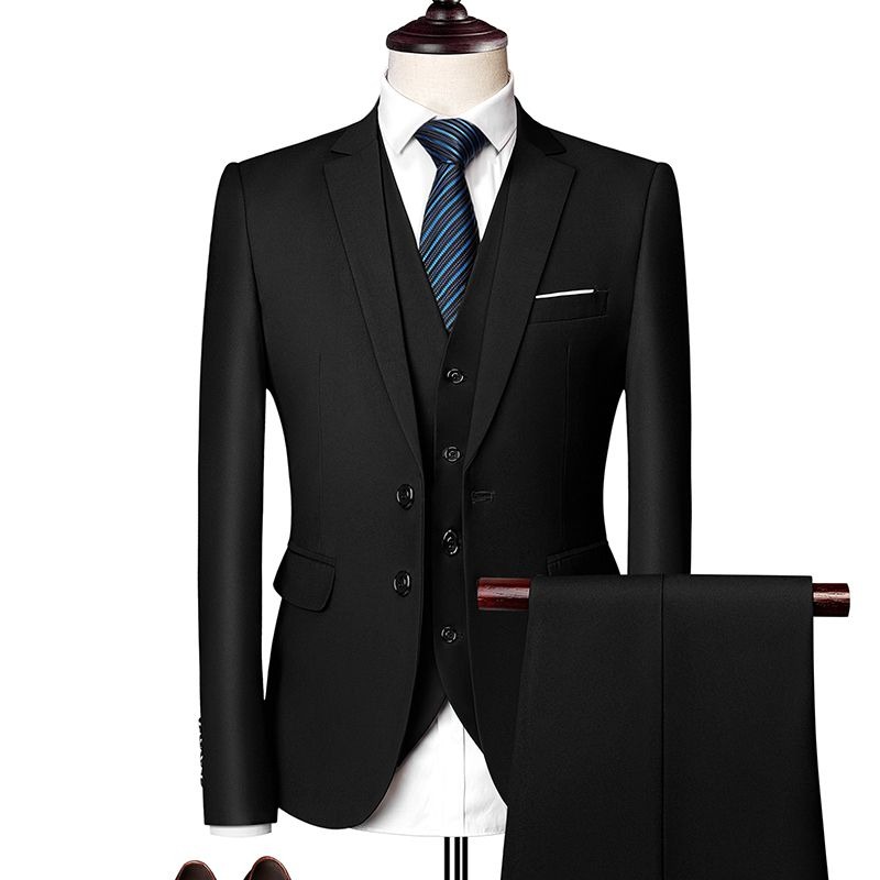 Korean Style Slim Fit Men's Su – обзор и цена Men Formal Wear Wedding Guest