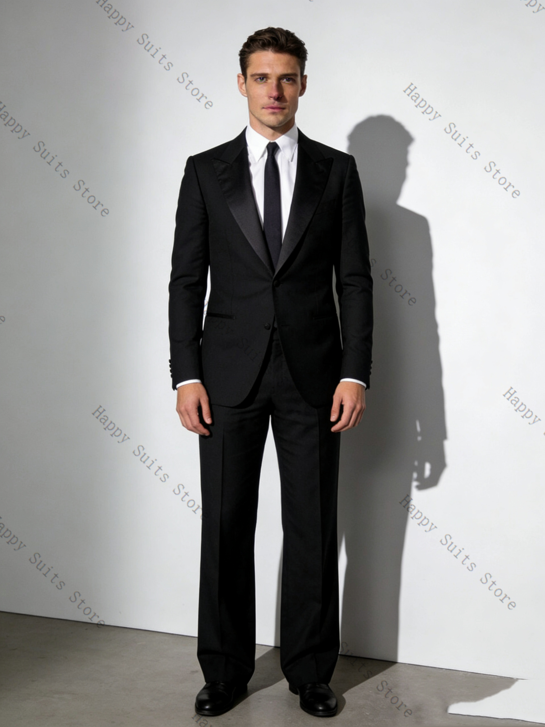 Spring Black Cotton Men Suit S – обзор и цена Formal Wear Jersey For Men