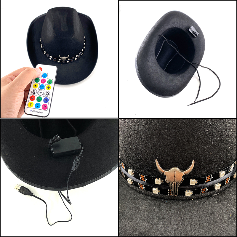 Remote Control LED Cowboy Hat  – обзор и цена Men'S Formal Wear For Graduation
