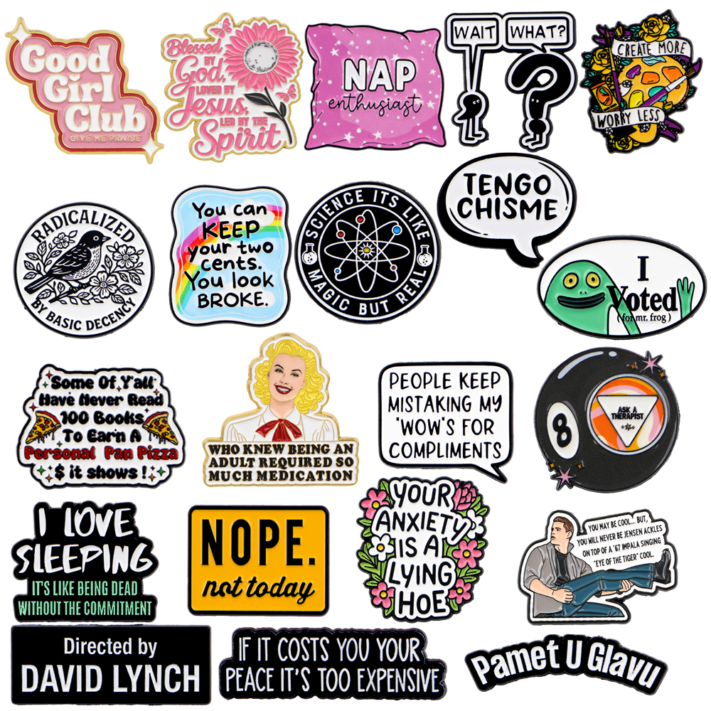 YOUR ANXIETY IS A LYING HOE Qu – обзор и цена Tuxedo Lapel Pin
