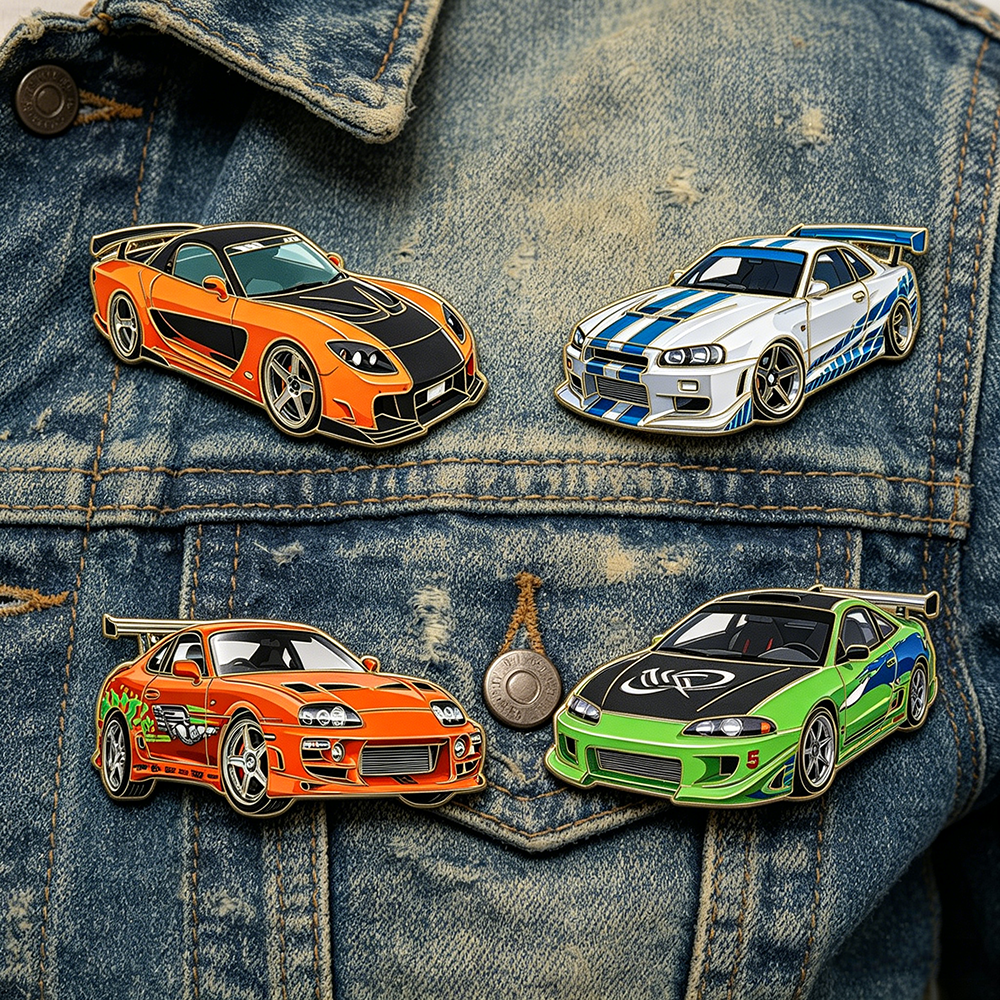 4pcs The Fast and the Furious  – обзор и цена Tuxedo Lapel Pin