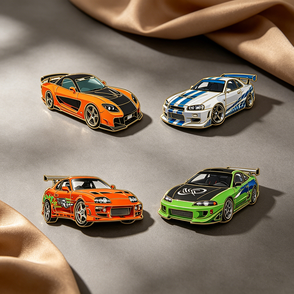 4pcs The Fast and the Furious  – обзор и цена Tuxedo Lapel Pin