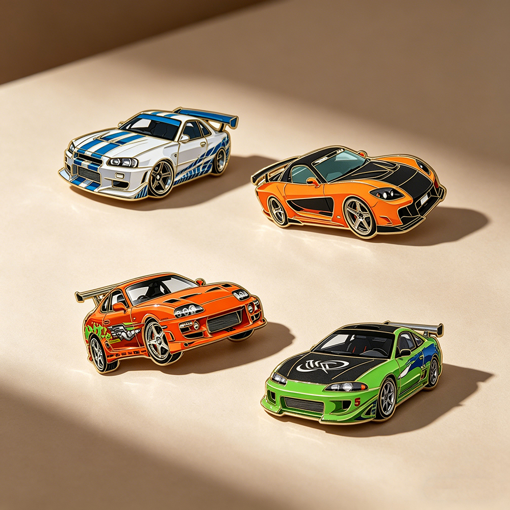 4pcs The Fast and the Furious  – обзор и цена Tuxedo Lapel Pin