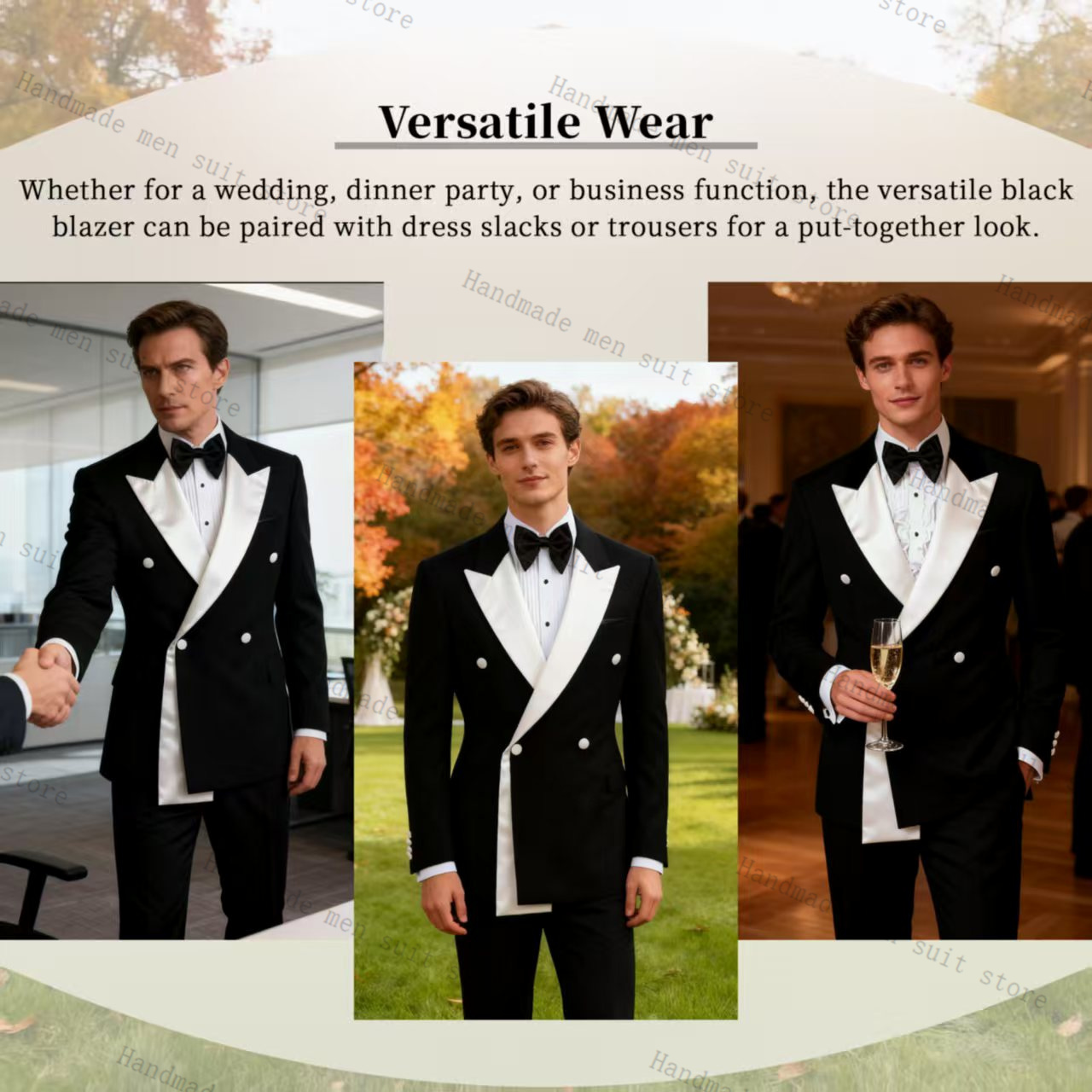 Autumn Men Suits 2 Piece Blaze – обзор и цена Men Formal Wear Wedding Guest