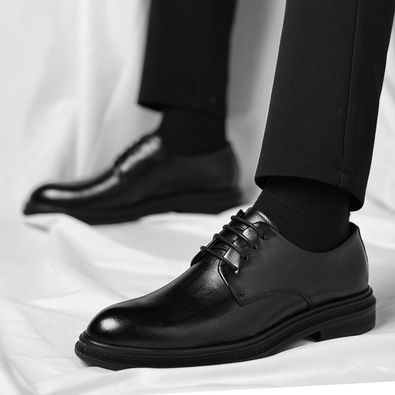Mens Black Textured Leather Po – обзор и цена Men Formal Wear All Black