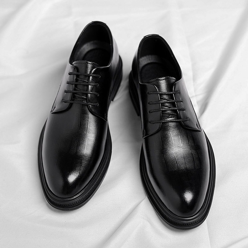 Mens Black Textured Leather Po – обзор и цена Men Formal Wear All Black