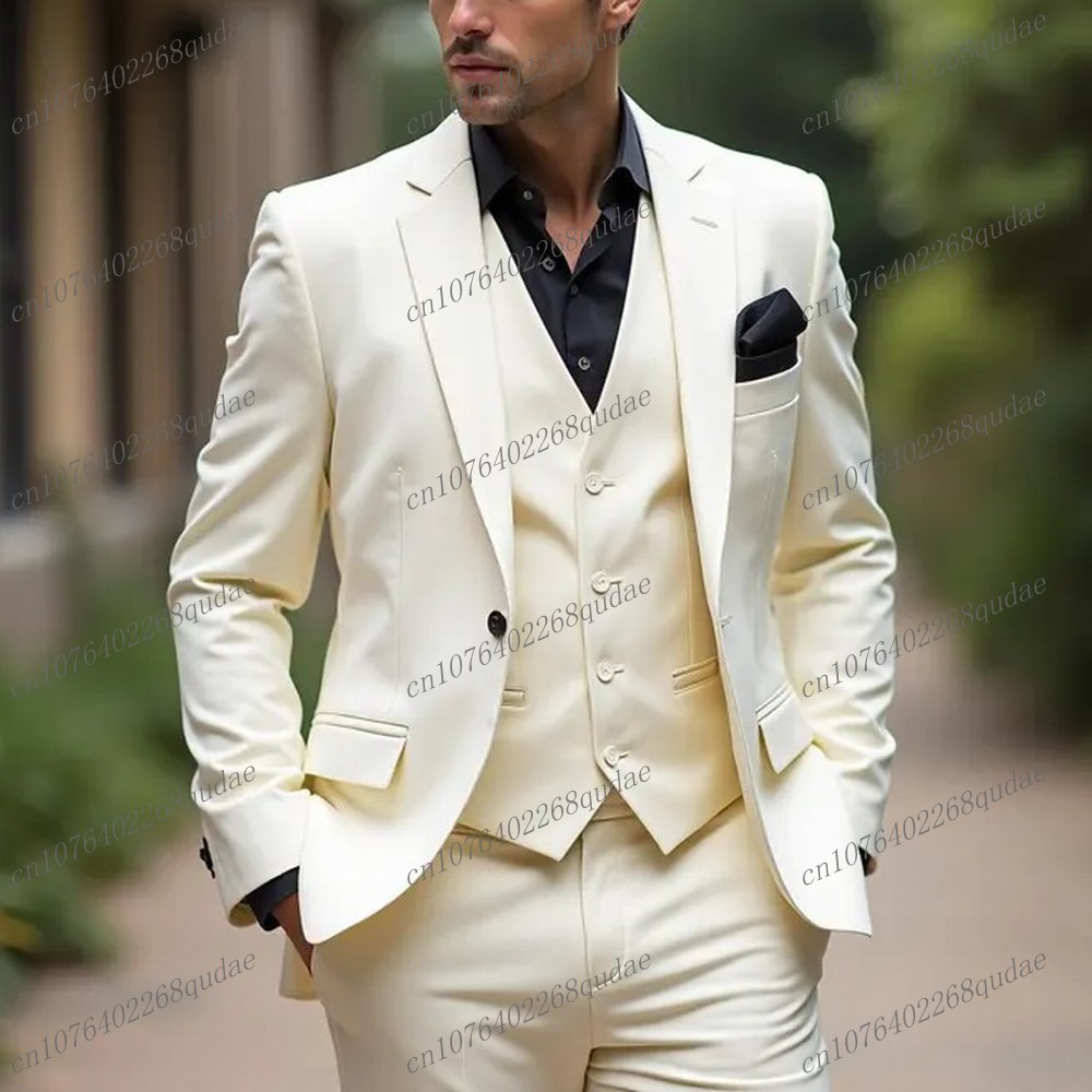 New White Formal Men Suit Wedd – обзор и цена Formal Wear Jersey For Men