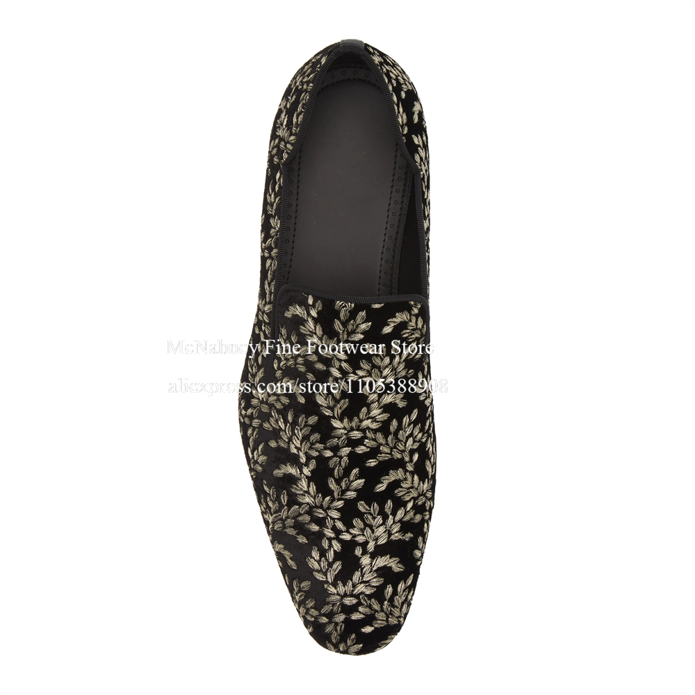 Black Silk Velvet Slip On Loaf – обзор и цена Men Formal Wear Dress