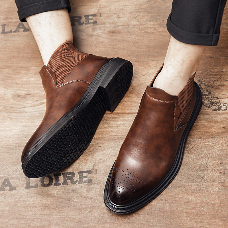 High-top leather shoes are ver – обзор и цена Men'S Style Formal Wear