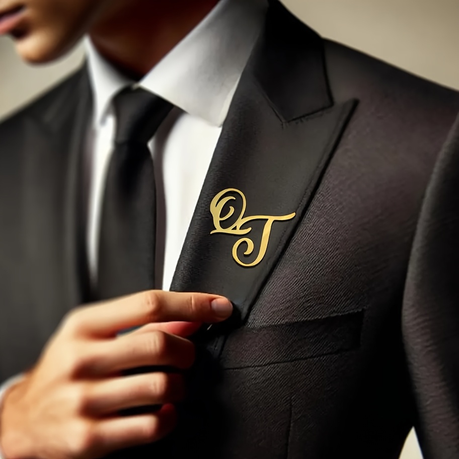 Custom Monogram Initial Name S – обзор и цена Tuxedo Lapel Pin