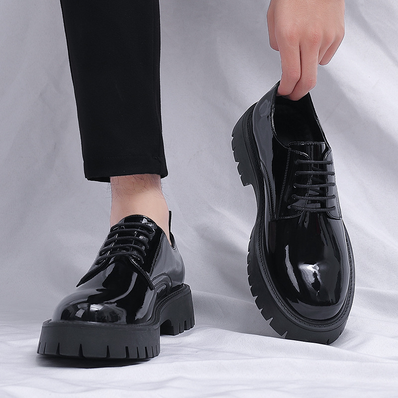 Mens Black Patent Leather Lace – обзор и цена Men Formal Wear All Black