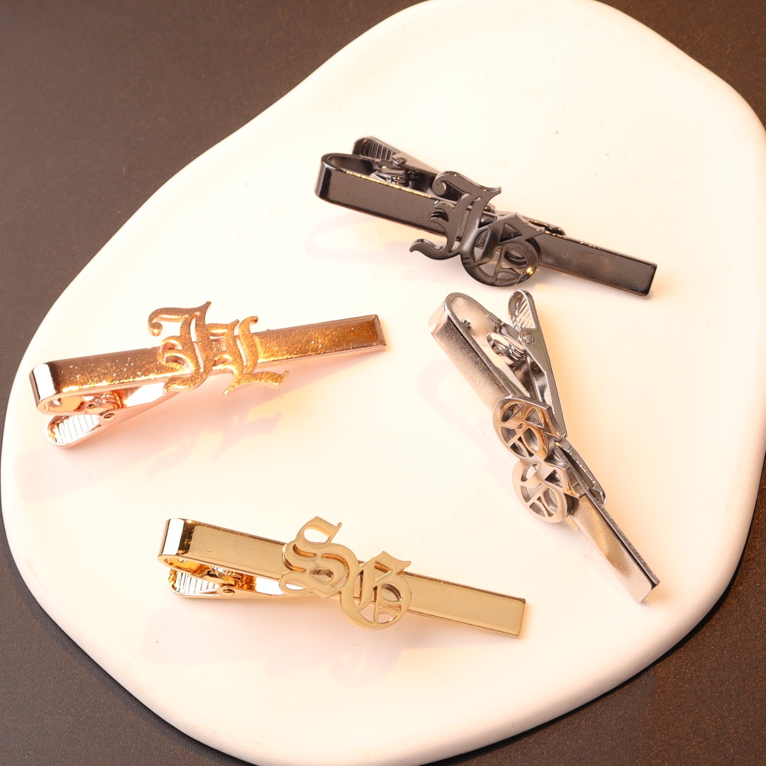 Custom Name Initials Tie Clip  – обзор и цена Tuxedo Lapel Pin