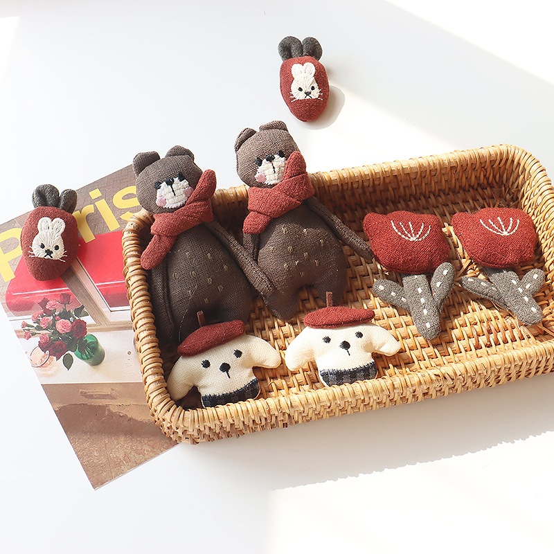 Bunny Brooch Red Scarf Bear Tu – обзор и цена Tuxedo Lapel Pin