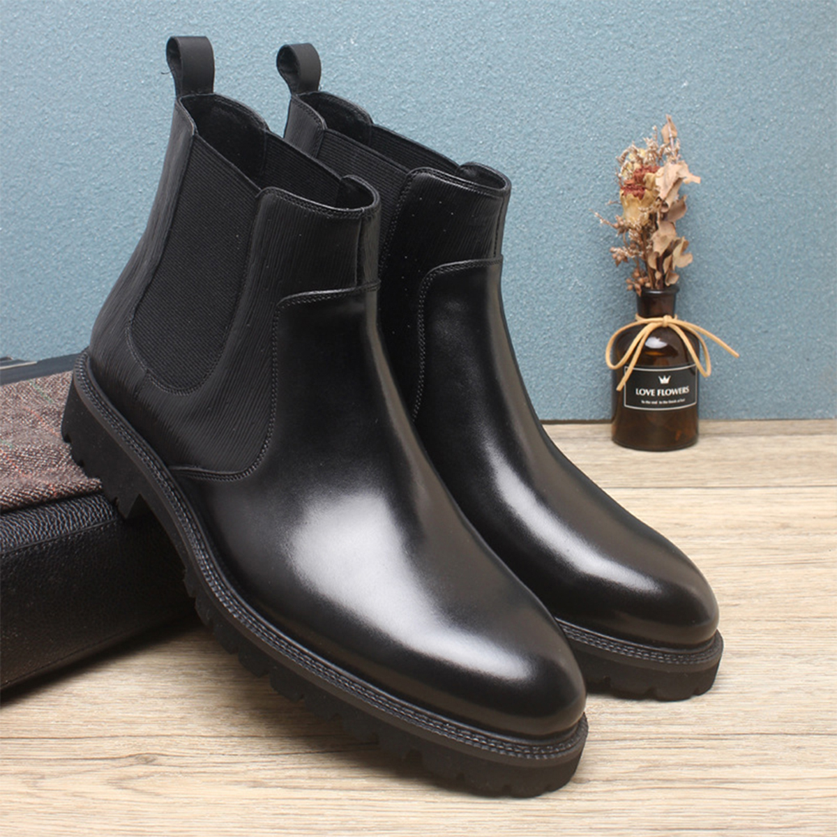 Men's Brown Leather Chelsea An – обзор и цена Men'S Formal Wear In Winter