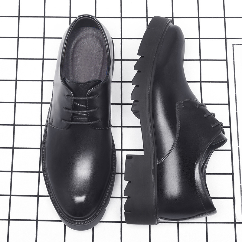 Mens Black Leather Lace Up Dre – обзор и цена Men Formal Wear Dress