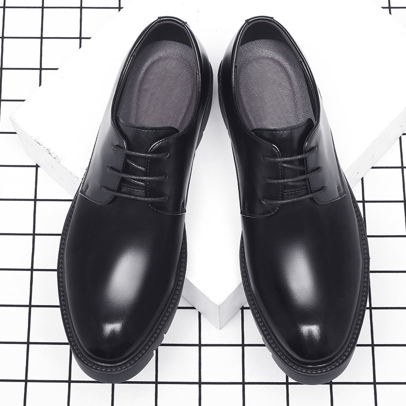 Mens Black Leather Lace Up Dre – обзор и цена Men Formal Wear Dress