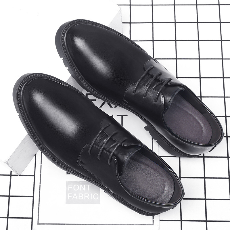Mens Black Leather Lace Up Dre – обзор и цена Men Formal Wear Dress