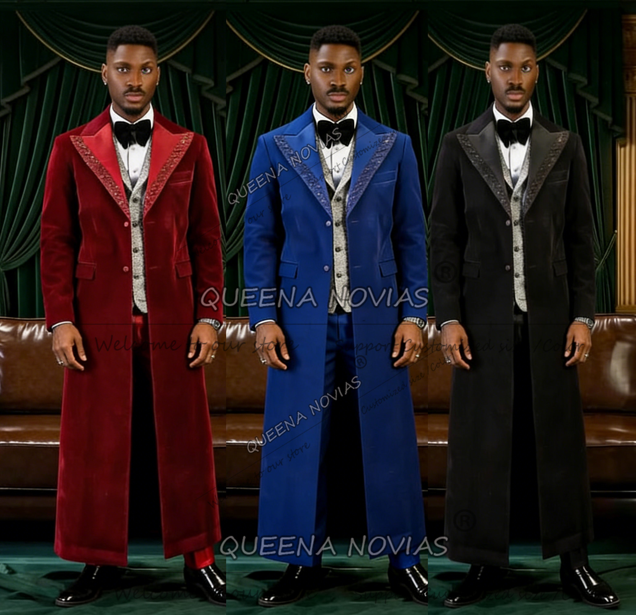 Unique Design Men Suit Long Cu – обзор и цена Unique Men'S Formal Wear
