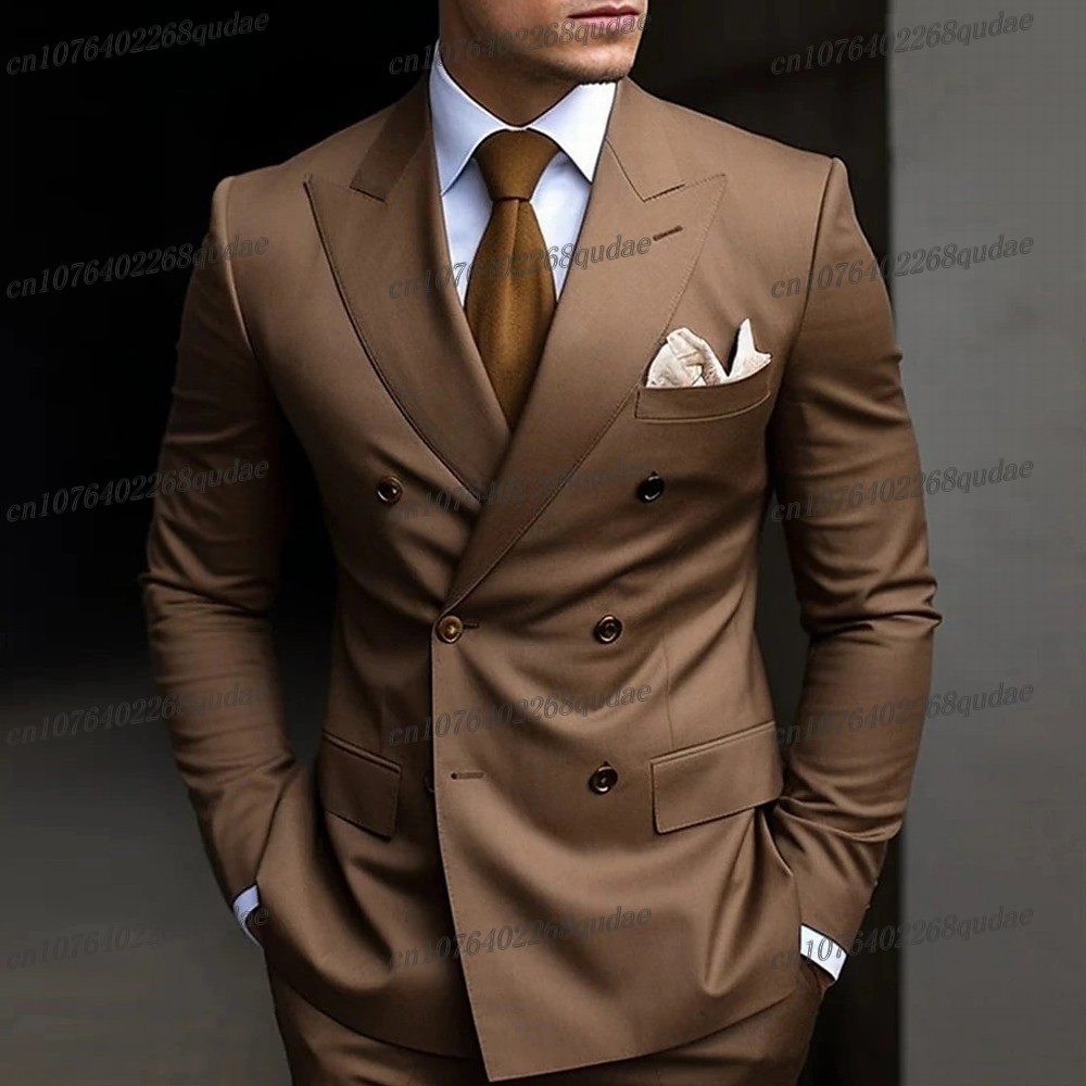 Brown Formal Occasion Men Suit – обзор и цена Formal Wear Jersey For Men
